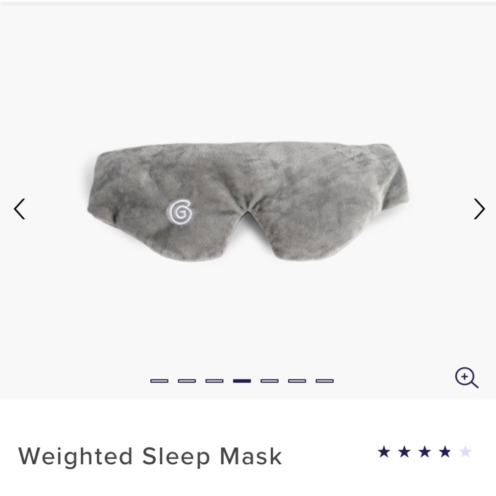 Gravity Weighted Sleep Mask NIB